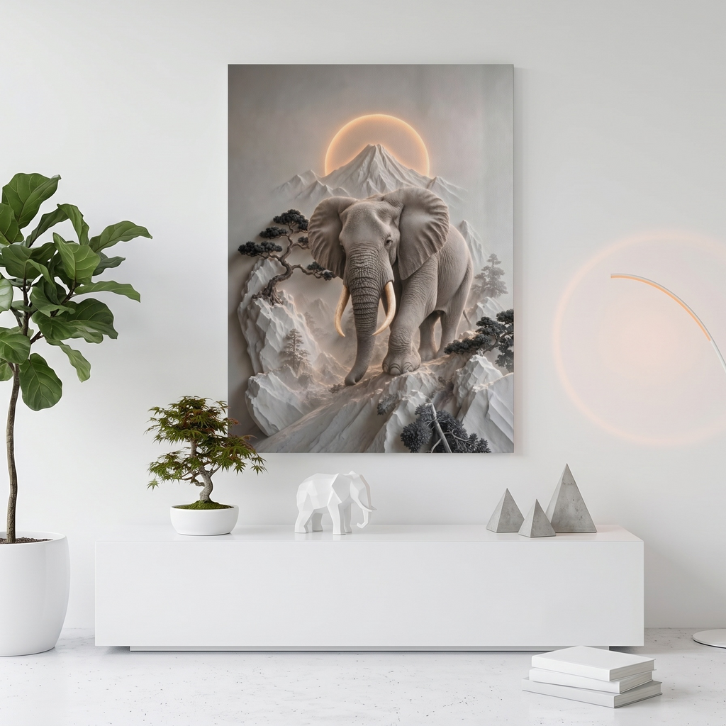 Elefante Sacro e Monte Fuji