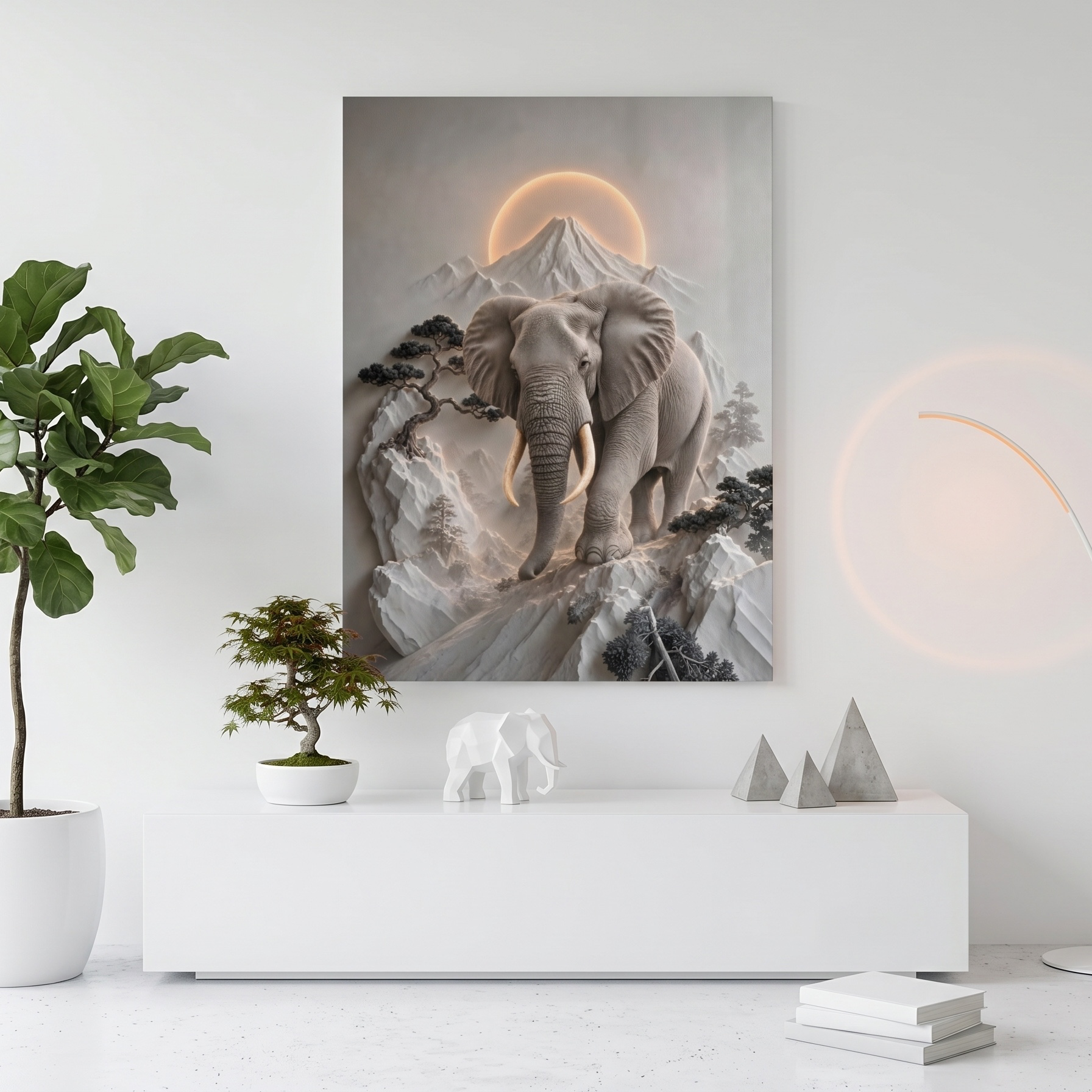 Elefante Sacro e Monte Fuji
