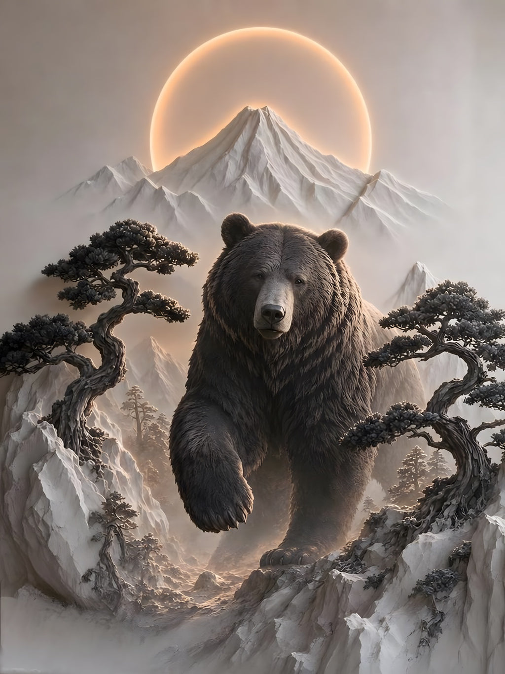 Il Grande Orso e lo Spirito della Montagna, opera della collezione Zenith by daveY