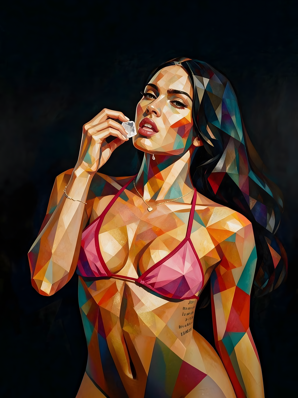 Megan Fox Geometric